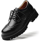 TKKAE Oxford Shoes for Women Women's Oxford Shoes Platform Classic Lace Up Loafers Comfortable Dress Business Casual Work Office Oxfords Shoe for Ladies