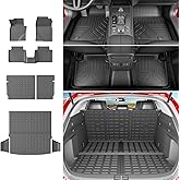 powoq Floor Mat Compatible with 2023-2025 Mazda CX-50 Cargo Mat Trunk Mat TPE Cargo Liner Rear Backrest Liner Replacement for 2023-2025 Mazda CX50 Accessories (Floor Mat+Trunk Mat+Backrest Liner)