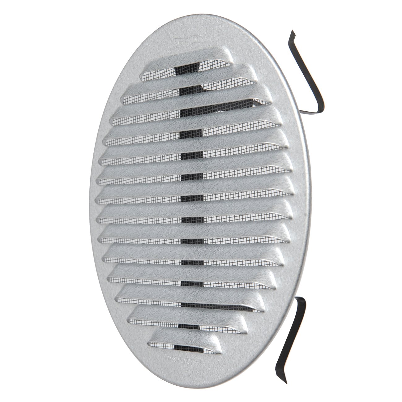 The gzktu160r-y Ventilation Grill Round Universal with Springs Galvanised, Aluminium