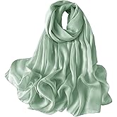 Lina & Lily Crinkled Chiffon Women's Scarf Shawl Wrap Spring Summer Sheer Silky Featherlight