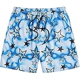 SHENHE Men's Graphics Shorts Drawstring Waist Print Workout Track Streetwear Shorts with Pocket