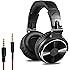 OneOdio Adapter-Free Closed Back Over-Ear DJ Stereo Monitor Headphones, Professional Studio Monitor & Mixing, Telescopic Arms with Scale, Newest 50mm Neodymium Drivers - Black