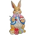 Enesco Jim Shore Heartwood Creek Bunny Painting Easter Eggs Pint-Sized Figurine, 5.25 Inches, Multicolor