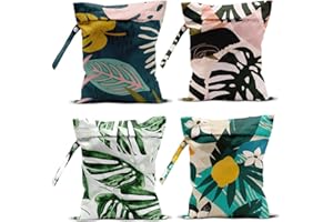 zcyxuuw 4 Pcs Waterproof Beach Essentials - Wet/Dry Bags for Pool, Swimsuit, Diapers, Makeup, Cruises & Travel