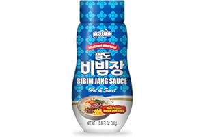 Paldo Fun & Yum Bibim Jang Sauce for Noodles Ramen Bibimbap Rice Meat & More Food, Sweet & Spicy Seasoning Sauce, Best Oriental Style Korean Sauce, 팔도 비빔장 12.80 fl oz
