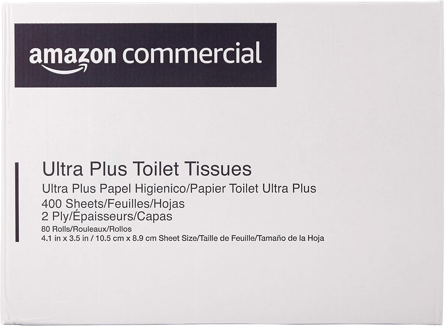 Commercial Ultra Plus Toilet Paper, 400 Sheets per Roll, 80 Rolls: Health & Personal Care