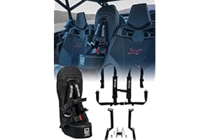 UTVMA Maverick X3/X3 MAX Bump Seat with 4-point Harness | Center Seat | Middle Seat | Kid Seat | Hump Seat
