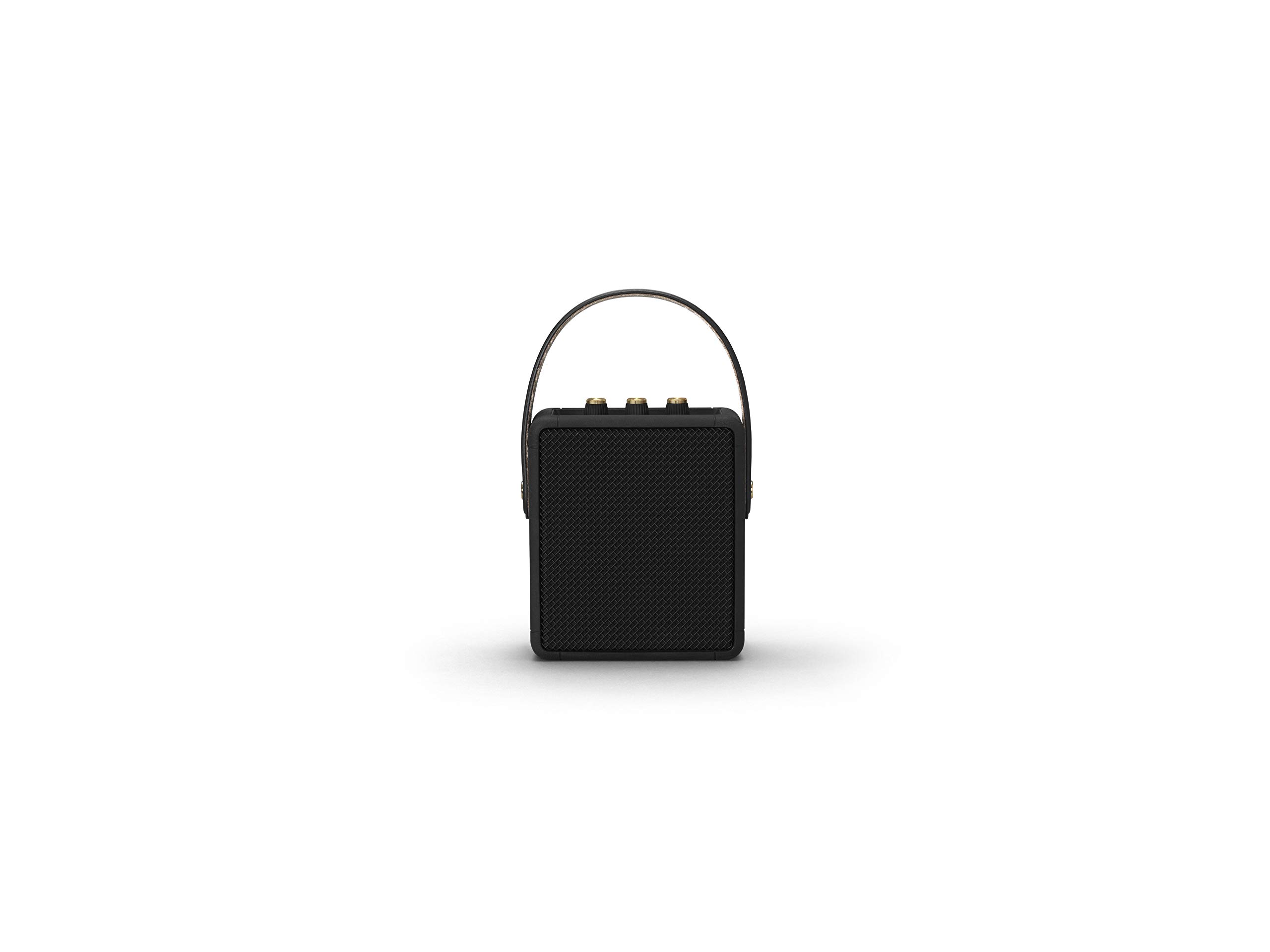 Marshall Stockwell II Portable Bluetooth Speaker, Black and Brass