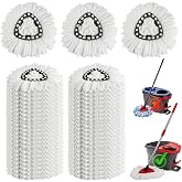 20 Pack Spin Mop Refills, 100% Microfiber Spin Mop Replacement Head | Washable Mop Replace Head Compatible with Cedar Mop Head, 360&deg; Spinning Mop Head Replacement for Easy House Cleaning Floor