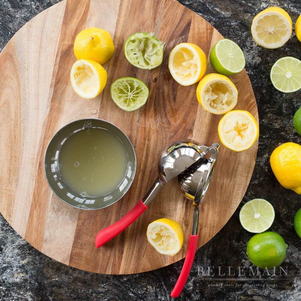 Top Rated Bellemain Premium Quality Stainless Steel Lemon Squeezer with Silicone Handles: Kitchen & Dining
