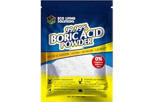 Eco Living Solutions - 99.99% Boric Acid Powder | Horticultural Garden Application | Multipurpose Cleaner | Laundry Additive 