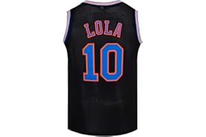 DENNIS Mens Basketball Jersey #1 Bugs #10 Lola Space Movie Jersey Shirts
