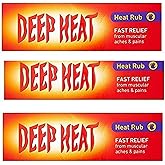 3 X Deep Heat Heat Rub 100g (300g TOTAL) by Deep Heat