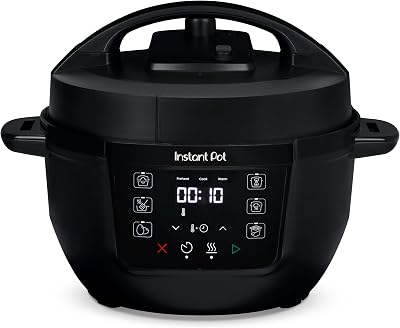 Panela Multifunção, 3,8 L, 7 em 1, Multi-Cozinha Inteligente: Panela de Pressão, Cozedura Lenta, Panela de arroz, Frigideira, Iogurtera, Vaporizadora e Aquecedora de Alimentos, Preta