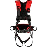 3M Protecta Medium - Large Comfort Construction Style Full Body Positioning Harness With Easy-Link Web Adapter, Auto-Resetting Lanyard Keeper And Impact Indicator
