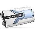 Pyle 20 Farad Digital Power Capacitor, High-Performance Car Audio Accessory with Blue Digital Display Voltage Readout and LED Flash, Over Voltage Protection, Mounting Hardware, DC 12-24V