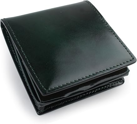 Amazon パッカパッカ コインケース ボックスタイプ 小銭入れ 革財布 メンズ 男性 紳士 日本製 本革 牛革 馬革 ネブラ Paccapacca グリーン 財布