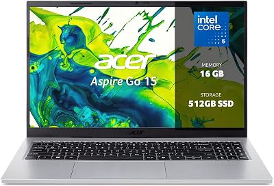 Aspire Go 15, portátil Full HD de 15,6", Core 5, 16GB de RAM, 512GB de SSD