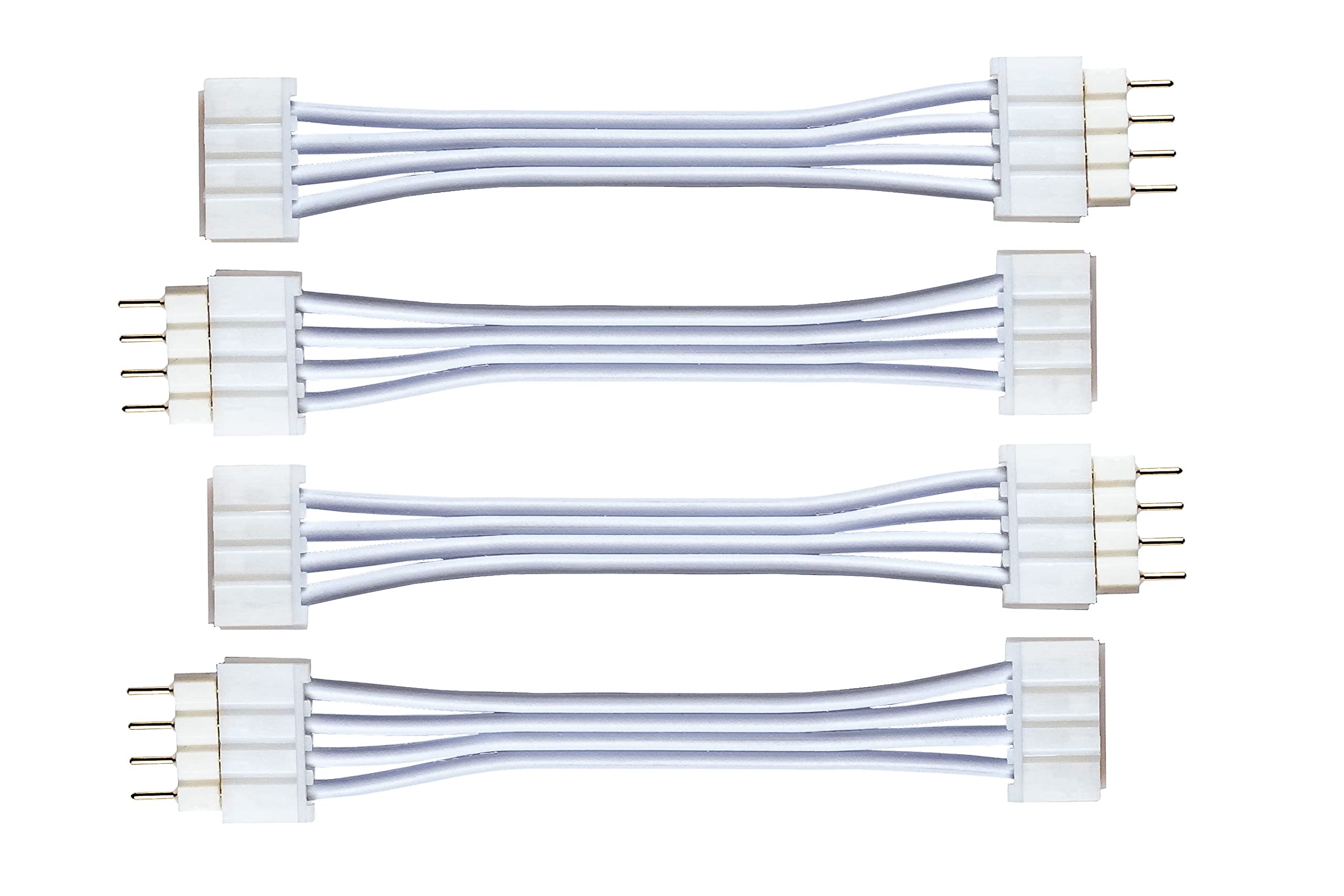 Litcessory Flexible Corner Connector/Extension Cable for LIFX Z Lightstrips (50mm, 4 Pack, White)