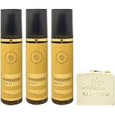 Bath & Body Works Honeycomb 3 Pack Perfume Mist Bundle with a Wild Jasmine Bar Soap - Full Size