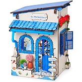 Spilay DIY Miniature House Kit for Adults, Miniature Dollhouse Kit | With Warm Light &amp; Furniture, 3D Wooden Craft Set for Bookshelf Decor, Home Display, Collectors &amp; DIY Gift Giving