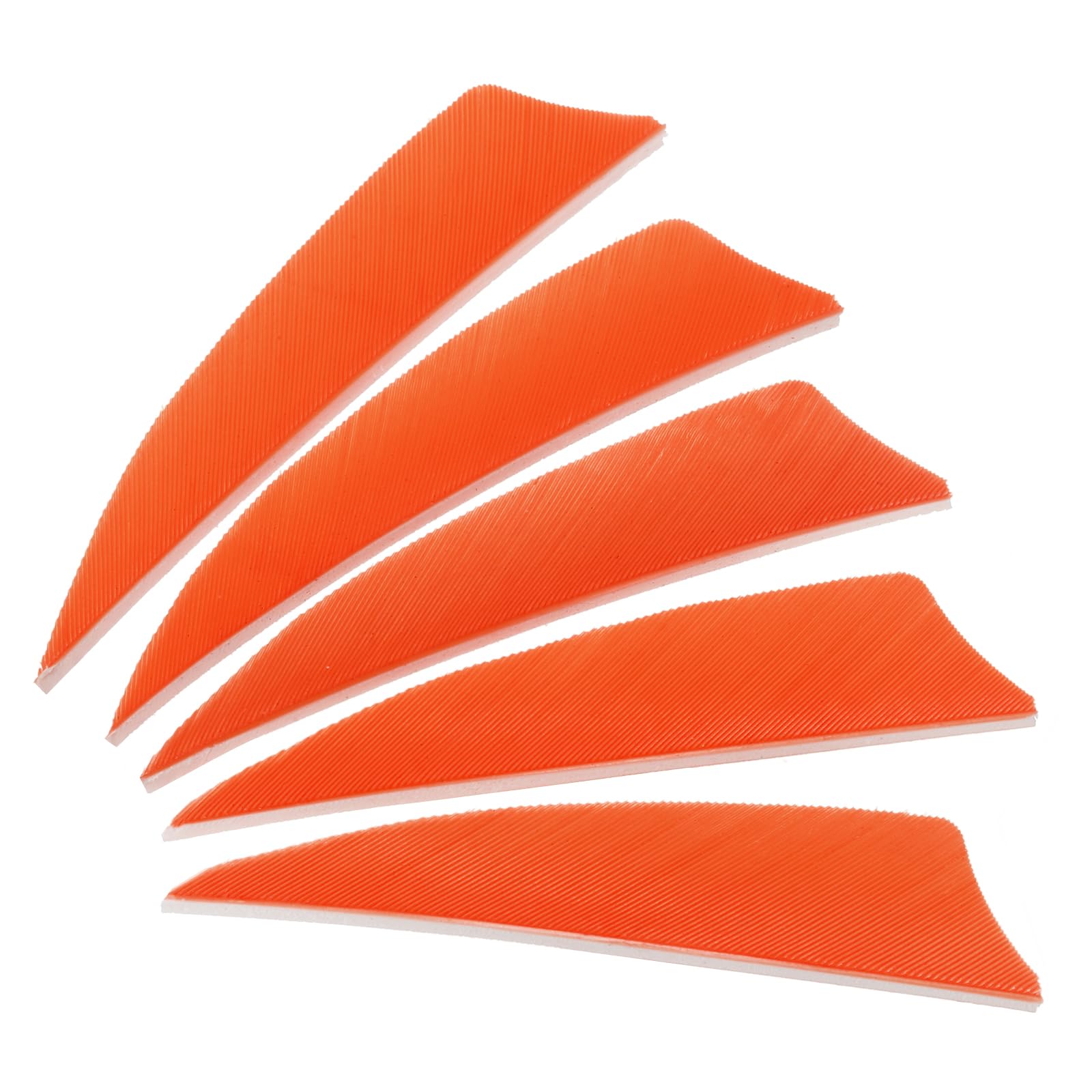 PATIKIL Arrows Vanes 50 Pack 3 Inch Arrow Turkey Feather Fletch Right Wing Fletching Orange for DIY Target Shooting