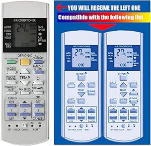 Replacement For Panasonic Air Conditioner Remote Control A75c3576 Cwa75c3576 A75c3724 Cwa75c3724 Home Kitchen Amazon Com