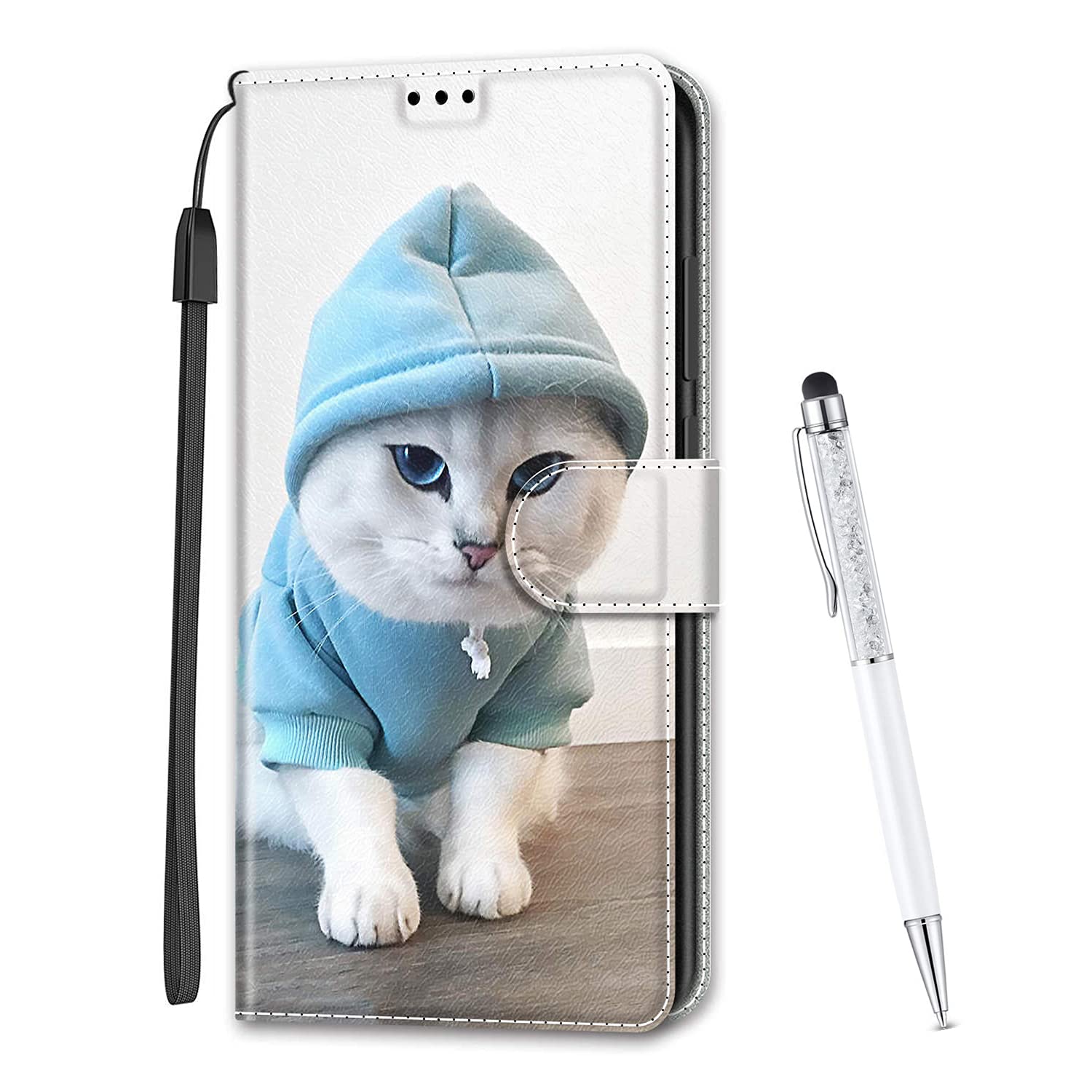 MadBee Compatible with Huawei Honor 8A / Y6 2019 Case, Full Body Colorful Pattern Design Flip Magnetic Detachable PU Leather Wallet Case Cover for Huawei Honor 8A / Y6 2019 (Cat C)