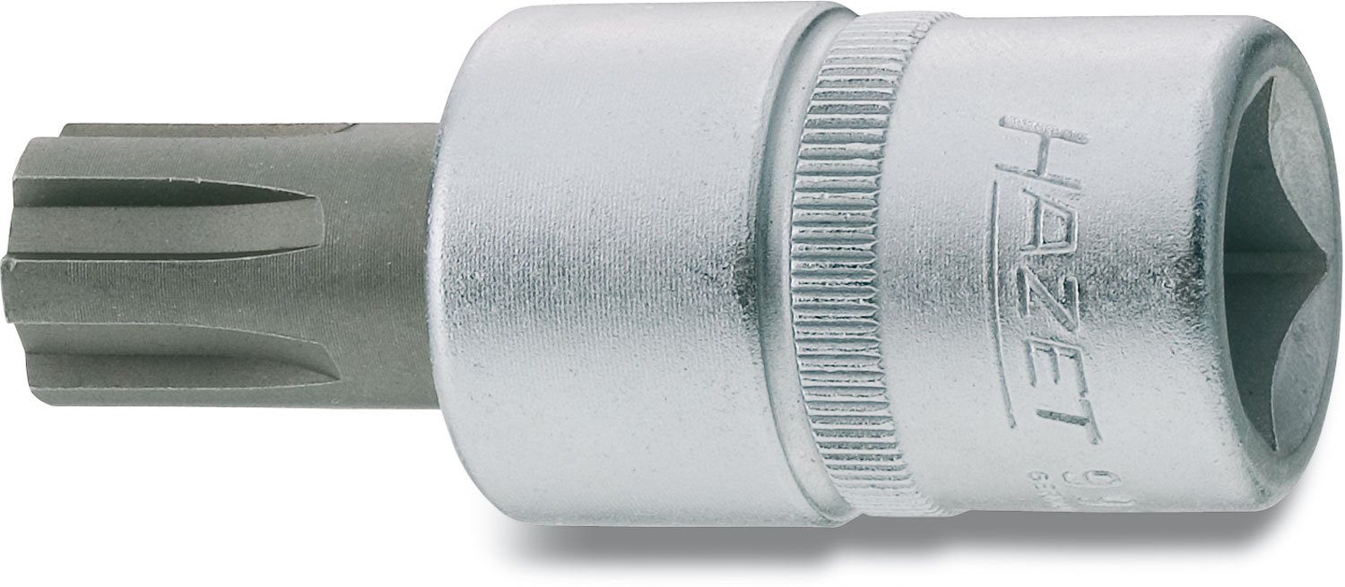 Hazet Size 6 12.5mm/ 1/2-inch Spline Socket Ribe-CV Screwdriver Socket