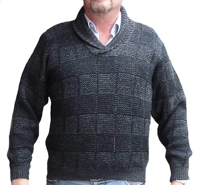 Alpakaandmore Men Sweater, Peruvian Alpaca Wool Pullover Green at