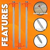 Xtremeauto Heavy Duty Tent Pegs 20 Pack Ground Stakes with Storage Case view 3