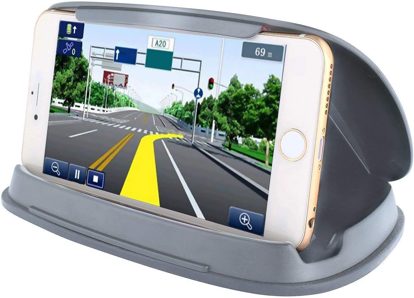 Cell Phone Holder for Car, Car Phone Mount Holder Dashboard Car Pad Mat for iPhone Xs XS Max X 8 8 Plus 7 SE 6s 6 Plus 5s 5 4s Samsung Galaxy S6 S5 Note LG Sony Nokia Google Nexus Motorola (Grey)