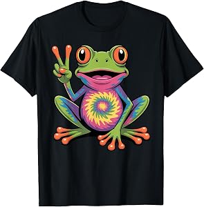 Funny Frog Art for Men Women Kids Tree Frog Themed Frog T-Shirt