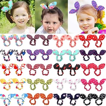Amazon Com Cellot 40pcs Cute Baby Hair Ties Bunny Rabbit Ears