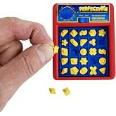 World's Smallest Perfection, Fully Functional Miniature Game, Classic Fast-Paced Shape Game for Kids and Adults, Board Game, Family Games, Travel Game, Stocking Stuffers, Easter Baskets, Ages 6 and Up