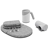 Lalo Bath Kneeler & Elbow Saver Set - Foldable Padded Cushions With Suction Cups For Bathtime Comfort