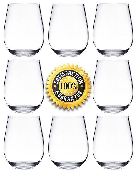 NOTMOG Conjunto de 8 vasos de agua - plástico duro - Tritan - irrompibles - sin