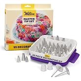 Wilton Master Cake Decorating Piping Tips Set, 55-Piece with Case | 55-Piece Stainless Steel Tip Set with Storage Case for Pi