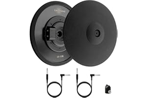 Leconova 3-Zone with choke E-Drum Cymbal Set 15 inch Crash Compatible with Major Modules