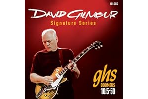 GHS Strings, Electric Guitar Strings, Guitar Boomers David Gilmour Signature Series Red Set, Model: GB-DGG SET, Gauge 10 1/2-50
