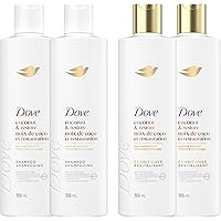 Dove Coconut Restore Shampoo & Conditioner for Damaged Hair, with Liquid Bio-Protein Care, 355 ML (2 Shampoo + 2 Conditioner)