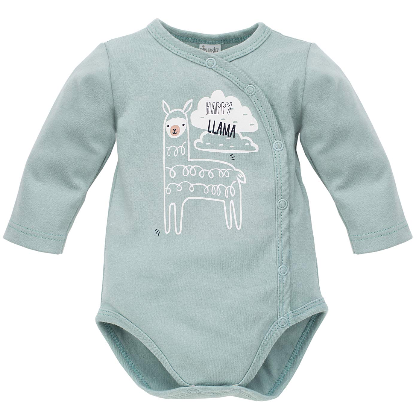 Creme Pinokio Body Manches Longues 100 Coton Vert Avec Lama Pour Garcons Fille Body Cache Cœur Pour Bebe Happy Llama Bebe Fille 0 24m Bebe