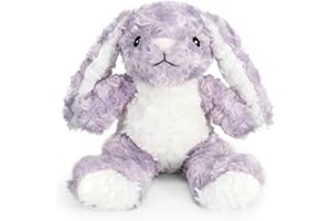VANLINNY NEW Easter Bunny Stuffed Animal, Easter Gifts for Toddlers, Cuddly Bunny Plush for Kids, Soft Rabbit Stuffed Animal Toy, Birthday Xmas Gift for Boys and Girls 3 4 5 6 7 Year Old, 9.5''