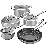 ZWILLING Energy Plus 10-pc Stainless Steel Ceramic Nonstick Cookware Set