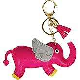 Leather Elephant Keychain,Cute Bag Charms for Handbag,Purse Charms for Tote Bag for Women