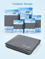 Pecute Dog Cooling Mat XS 40x30cm Self Cooling Gel Pad Grey for Pets view 9