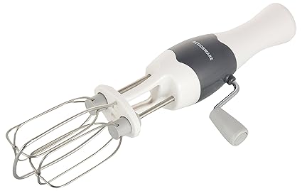Ravi Best Quality Ever in India - Hand Beater (White & Light Grey Color) (Made in India)