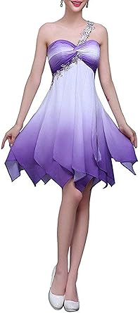 ombre chiffon dress