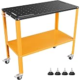CAMMOO 1200LBS Welding Table, 36"x18" Portable Welding Table, for Garage &amp; Workshop
