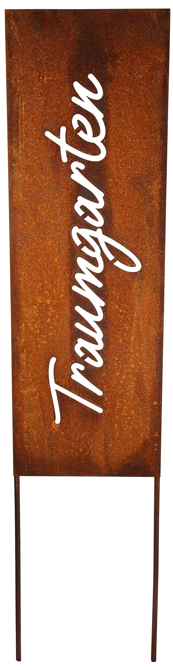 Sign Saying Board Garden Sign Patina Rusty Garden Decoration 115 cm Patina (Traumgarten)